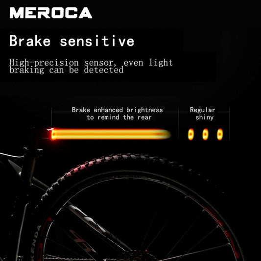 Smart Bike Tail Light Brake Sensing Bicycle Rear Flashlight